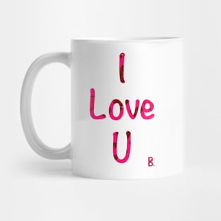 Glitzy Love (Pink & Red) Mug